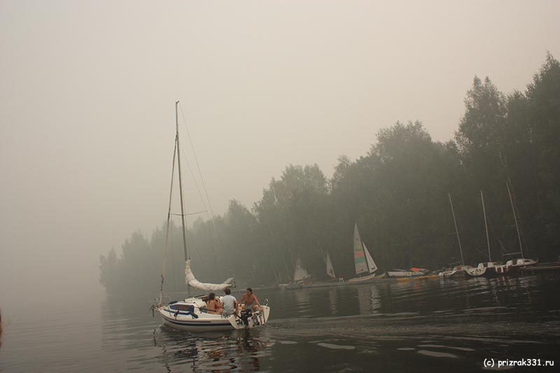 Ежики в тумане. Август 2010, дым и жара в Москве.  Снимок № 10 из 35